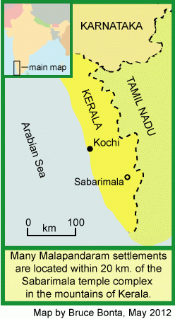 Map location of Sabarimala