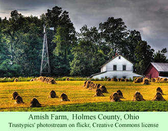 Amish farm in Ohio