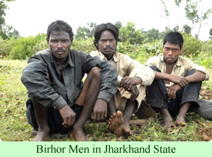 Birhor men in Jharkhand state