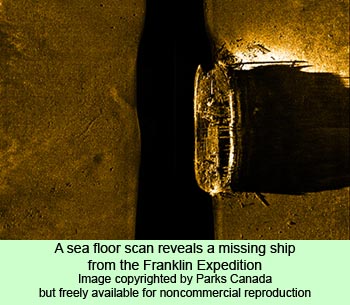 A missing ship from the lost Franklin Expedition