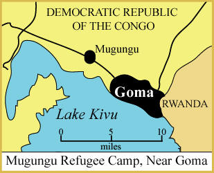 Map of Goma area