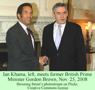 Botswana President Ian Khama