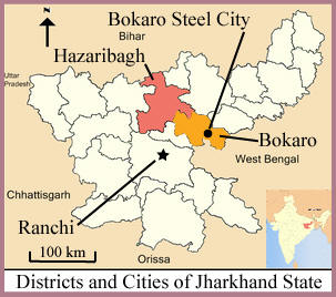 Jharkhand map
