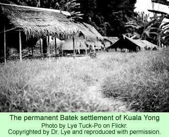 The permanent Batek settlement of Kuala Yong