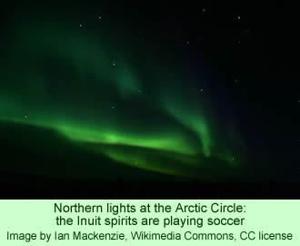 Northern lights at the Arcitc Circle