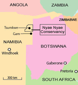 Nyae Nyae Conservancy map