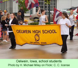 Oelwein, Iowa, school students
