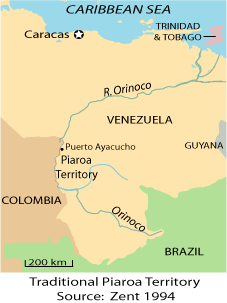 map of Piaroa territory