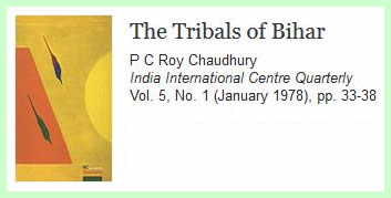 Chaudhury, The Tribals of Bihar