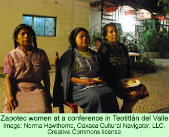 Zapotec women in Teotitlan