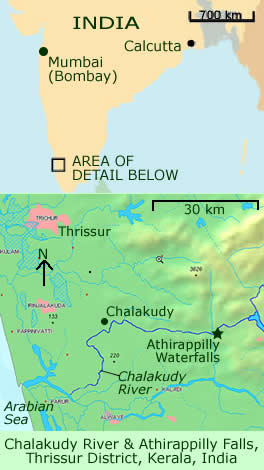 Map of Chalakuy River