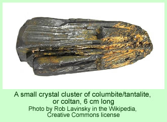 Coltan crystal