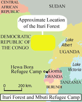 Ituri Forest and Mbuti Refugee Camp