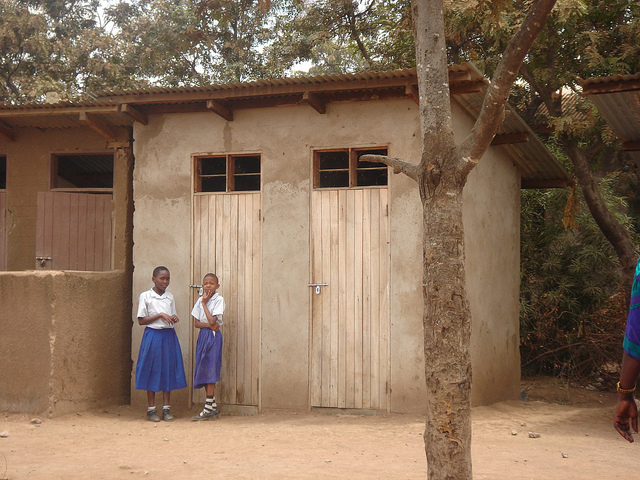 School toilet for girls in Tanzania