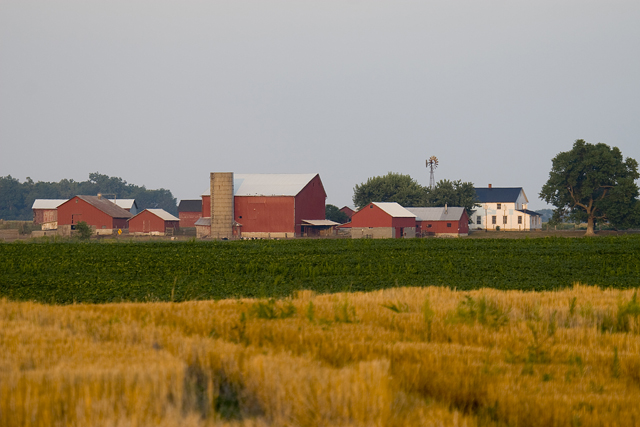 An Amish farm in Hardin County, Ohio