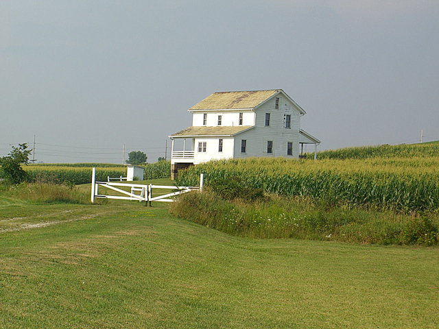 Amish farmhouse in rural Ohio