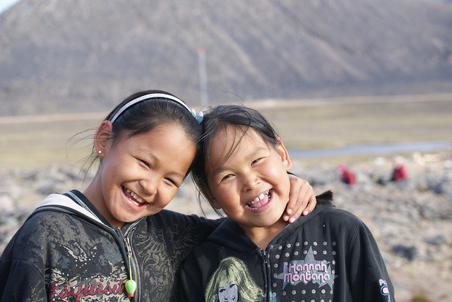 Two Inuit girls