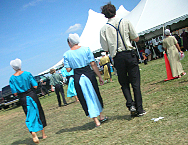 Amish going to an auction in Lancaster County