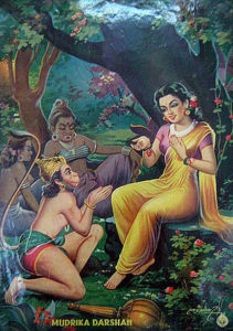 Hanuman_finds_Sita_in_the_ashoka_grove,_and_shows_her_Rama's_ring