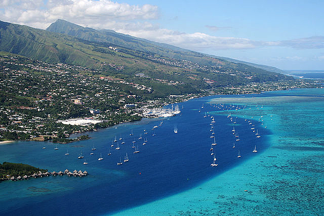 Papeete, Tahiti, capital of French Polynesia, site of anti-nuclear protests in 1995 and an historical exhibit in 2016 
