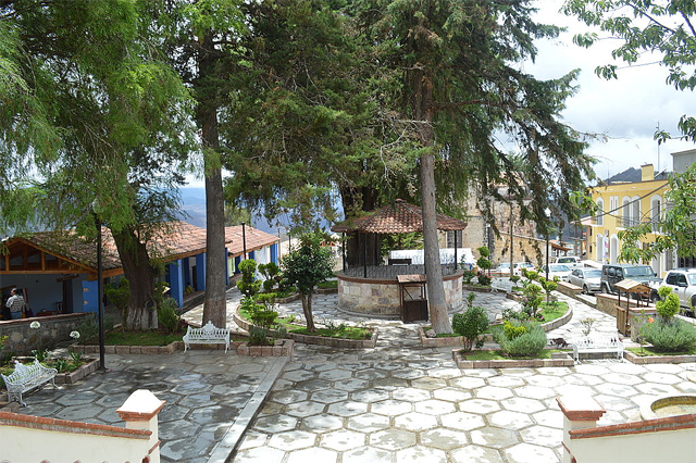 A view of the main square of Capulálpam 