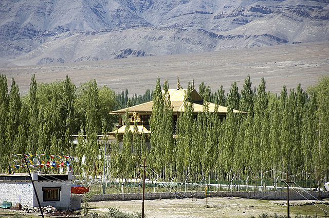 The residence of the Dalai Lama in Choglamsar, near Leh