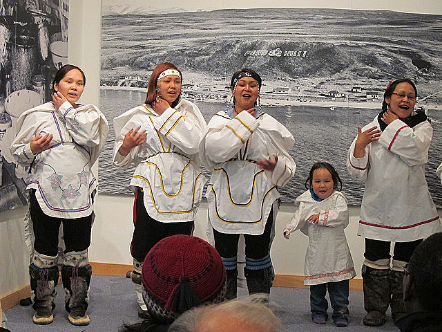 A Pond Inlet group singing during the “2011 Northern Tour for Heads of Diplomatic Missions,” attended by David Jacobson, U.S. Ambassador to Canada 