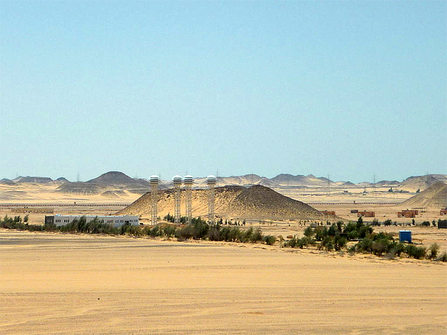 The new town of Toshka in the New Valley Project, the Libyan Desert of Egypt 