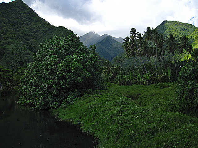 The mountainous interior of Tahiti Iti 