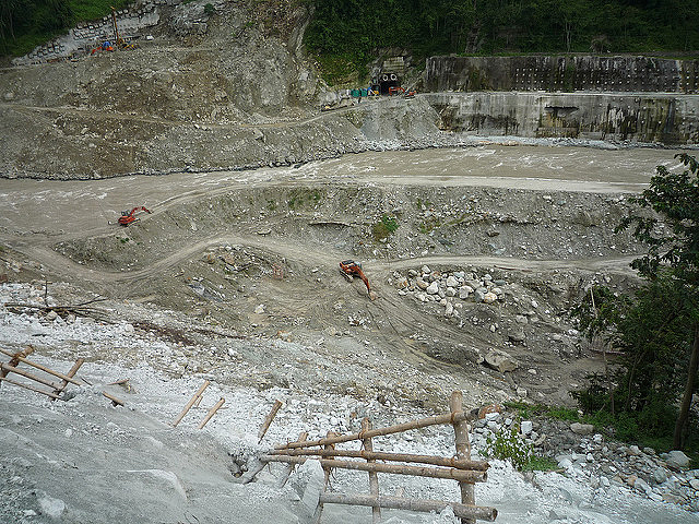 Teesta IV dam construction site 