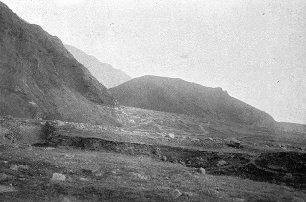 Hottentot Gulch on Tristan (A photo appearing in Katherine Mary Barrow, Three Years in Tristan da Cunha, 1910, following page 252, in the public domain)