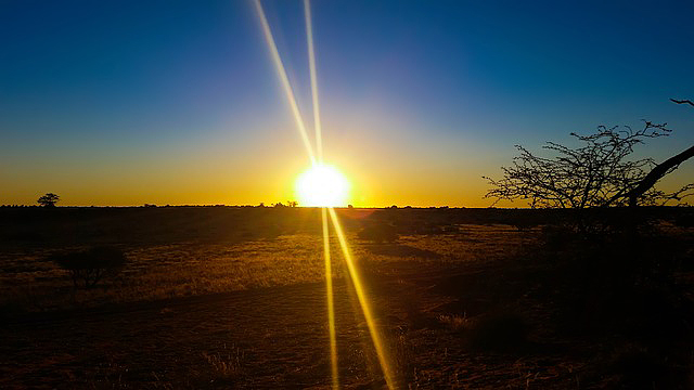 Sunrise over the Kalahari Desert (Photo from Max Pixel FreeGreatPictures.com, Creative Commons Zero license)