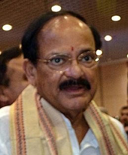 M. Venkaiah Naidu, Minister of Housing and Urban Poverty Alleviation in the national government of India (Photo by Shaik Mydeen in Wikimedia, Creative Commons license)