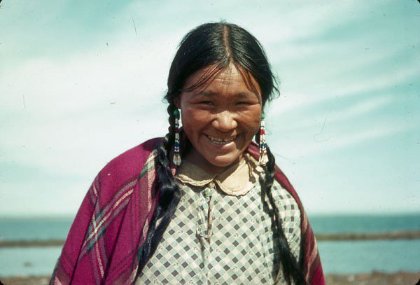 Margaret Aniksak, an Inuit woman, in Arviat, Nunavut, 1945 