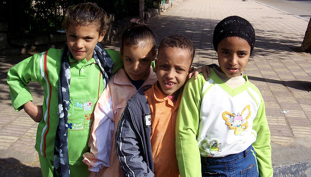 Nubian kids in Aswan