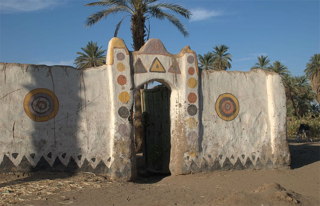 The last of the traditional Nubian houses in Dongola, Sudan 