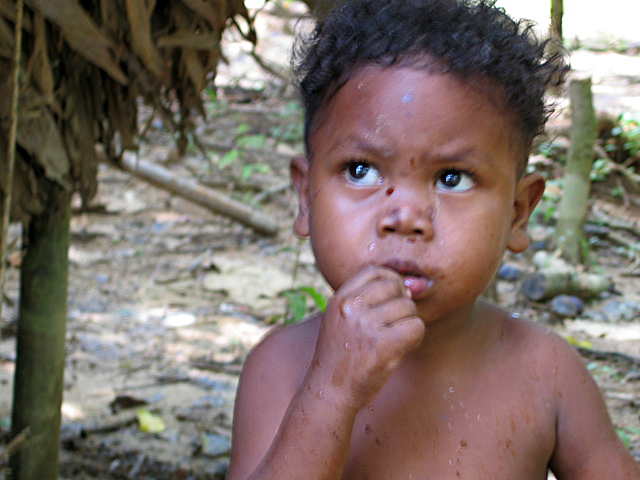 A Batek boy in Taman Negara National Park