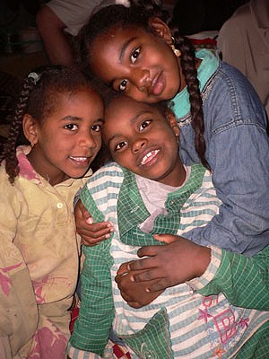 Nubian girls in Aswan, the third or fourth generation Nubians 