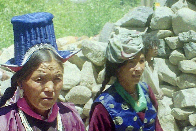 Buddhist women at the Phyang Monastery 10 miles outside Leh 