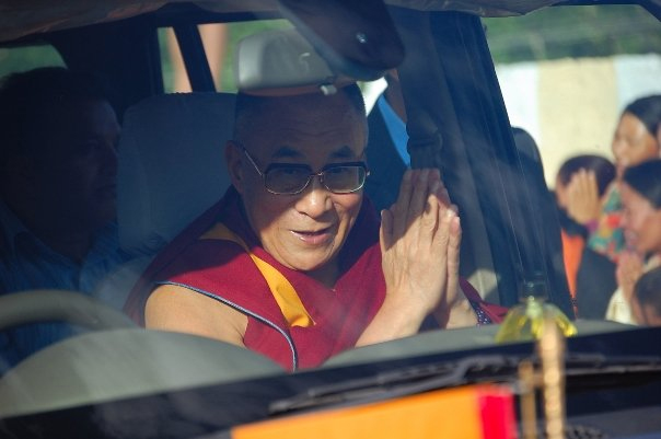 The Dalai Lama visiting Leh in 2014 