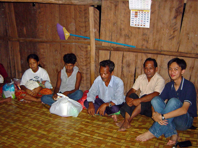 A Chewong village house on September 25, 2004 