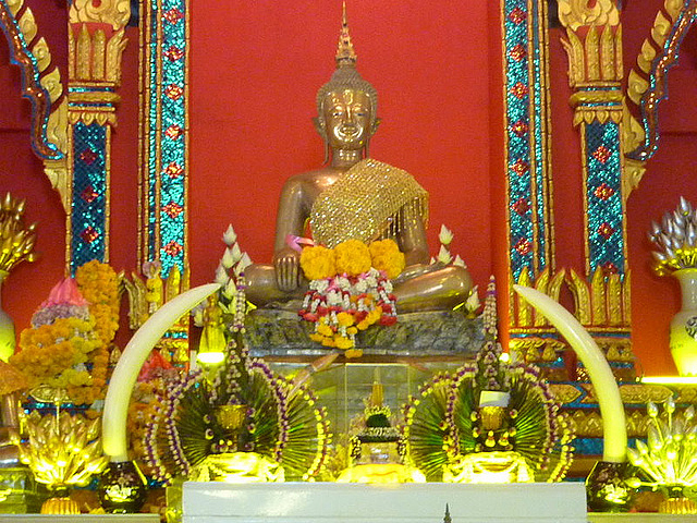 The Wat Pho Chai in Nong Khai, Thailand