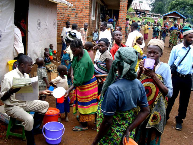 A milk distribution center in Kalonge, Congo 
