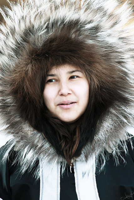 An Inuit woman in 2012 