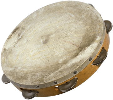 A tambourine duff 