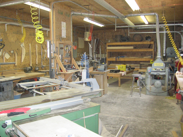 A shop in one of the outbuildings on the Pincher Creek Colony