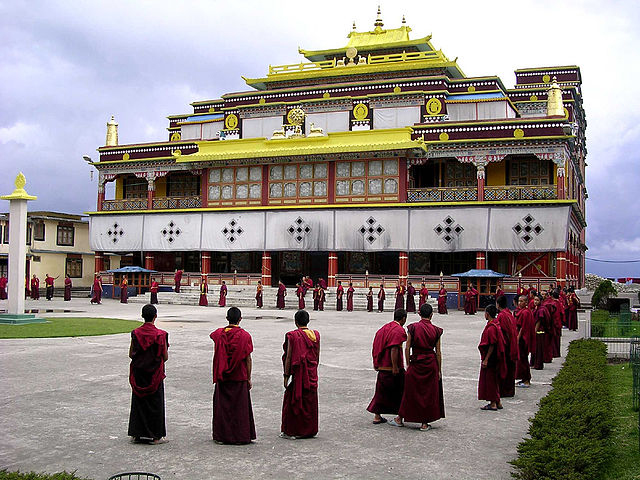The Ralang Monastery in Sikkim is the location of an annual festival celebrating Mt. Kanchenjunga 