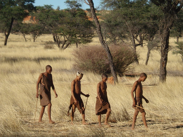 A group of Ju/’hoansi near Tsumkwe 