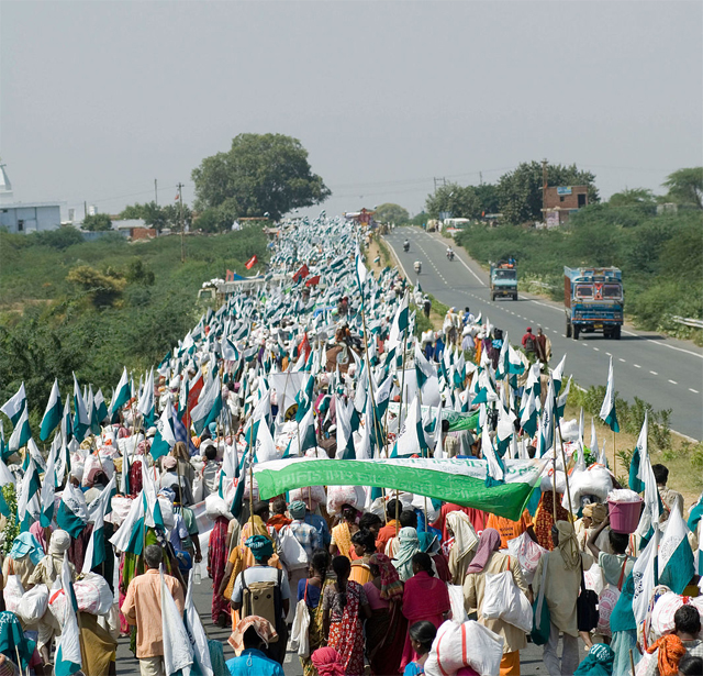 Ekta Parishad walk to Delhi, 2007 