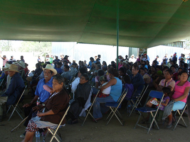 A meeting in San José del Progreso, November 23, 2012 